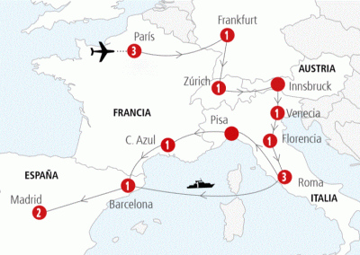 EUROPA EN BREVE 14 DIAS PAR/BCN (BUS) World traveler peru